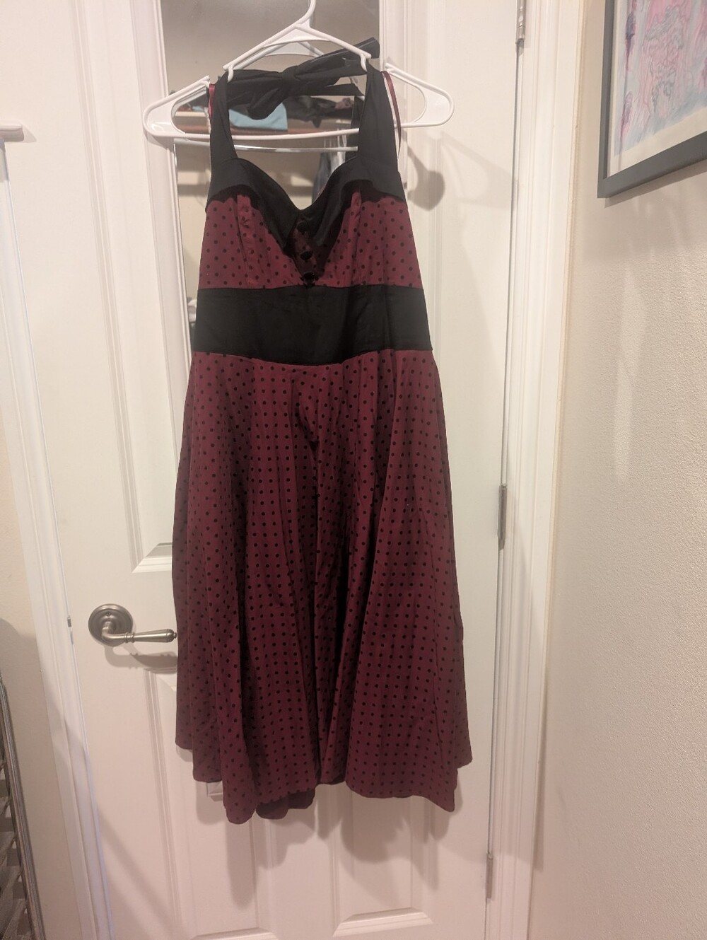 Hell Bunny Vixen Ashley Fit & Flare Retro Pinup 50s Swing Rockabilly Midi Dress
